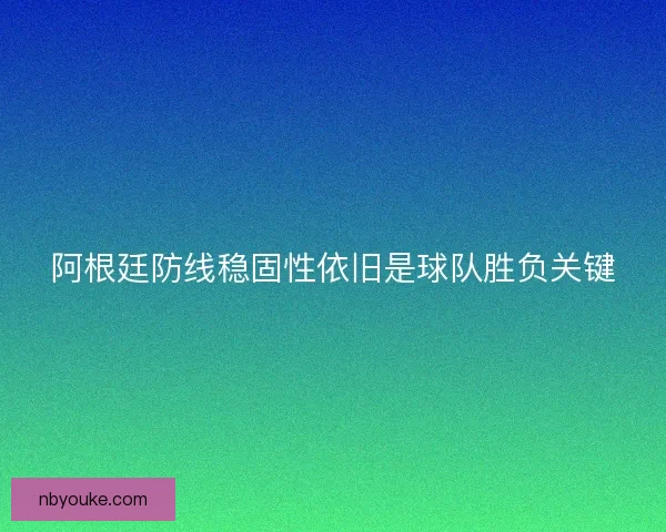 阿根廷防线稳固性依旧是球队胜负关键 阿根廷防线稳固性依旧是球队胜负关键